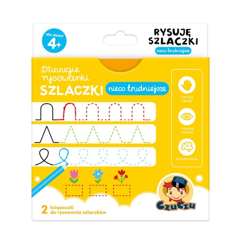 CzuCzu rysowanki szlaczki 4+ trudniejsze