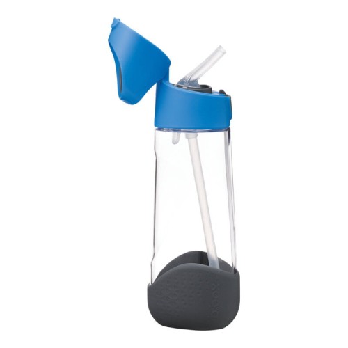B.BOX Tritanowa butelka bidon 600 ml ze słomką blue slate