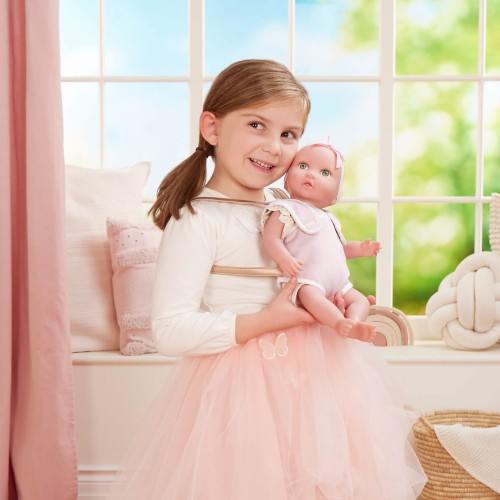 Lullababy Lalka NIEMOWLĘ 35cm z nosidełkiem
