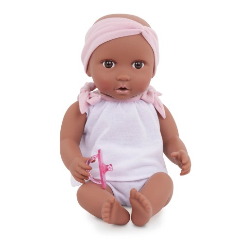 Lullababy Lalka NIEMOWLĘ 35cm ciemna cera