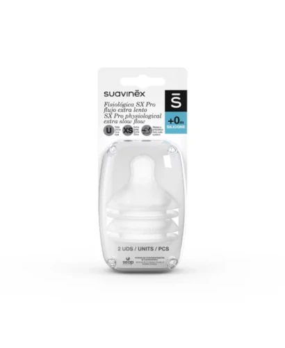 Suavinex SMOCZKI DO BUTELEK SX +0M XS 2szt. ultra wolny