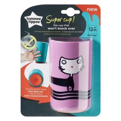 Tommee tippee kubek 360 300ml. z przyssawką kot