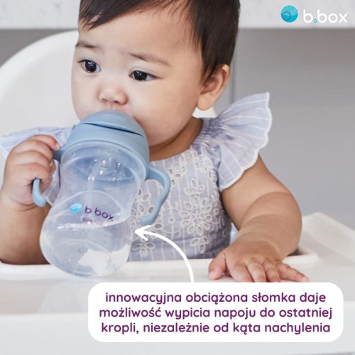 B.BOX bidon ze słomką niekapek błekitny