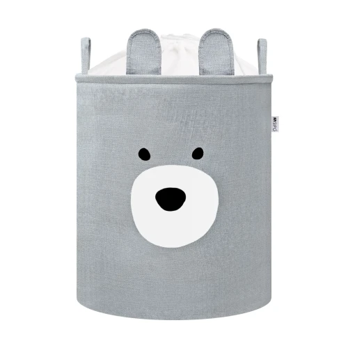 SIPO Kosz na zabawki Bear 63 L Miś grey XXL