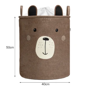 SIPO Kosz na zabawki Bear miś 63 L. premium