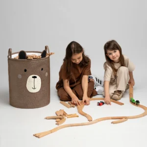 SIPO Kosz na zabawki Bear miś 63 L. premium