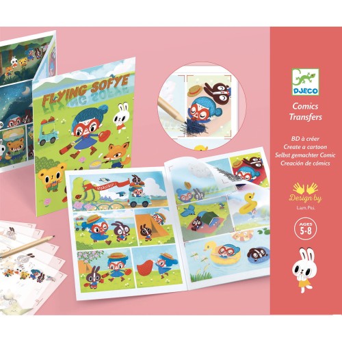 Djeco Zestaw kalkomanii komiks LATAJĄCA SOFYE DJ09558