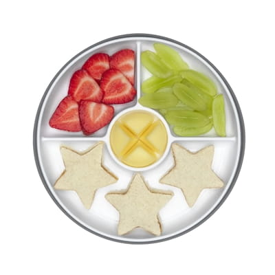 OXO Talerzyk z Silikonową Przyssawką dzielony grey