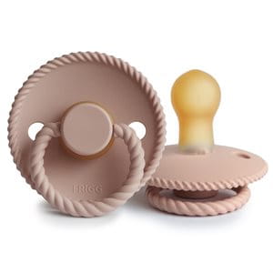 FRIGG smoczek 6-18m Rope Kauczuk Blush