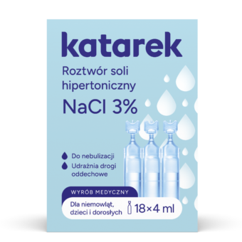 Katarek sól hipertoniczna NaCl 3% 18 ampułek