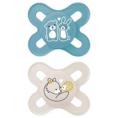 mam baby Start smoczek 0-2m. boy 2szt. mat