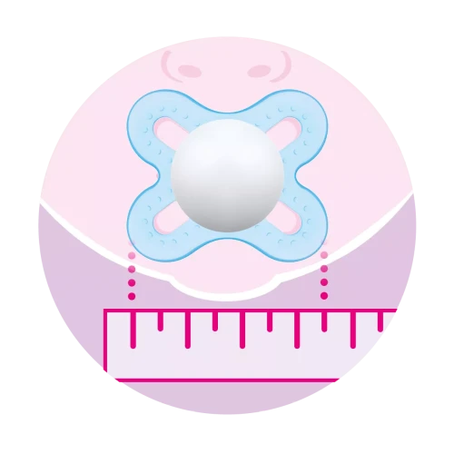 mam baby Start smoczek 0-2m. boy 2szt. mat