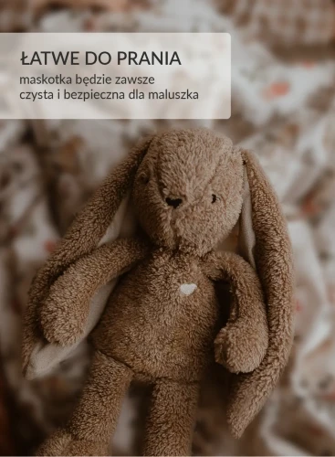 Szumiś królik brązowy z lampką 5w1 szumisie