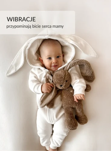 Szumiś królik brązowy z lampką 5w1 szumisie