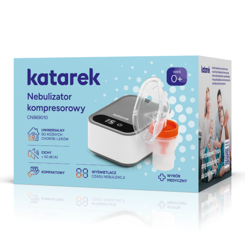 Katarek Inhalator Nebulizator Kompresorowy cichy