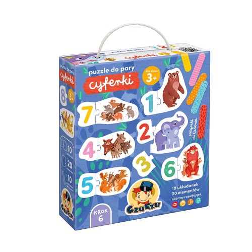 CzuCzu Puzzle do pary Cyferki 3+ 10 układanek