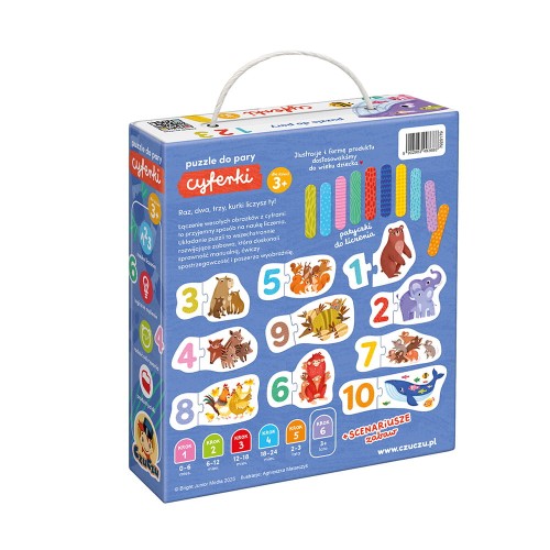 CzuCzu Puzzle do pary Cyferki 3+ 10 układanek