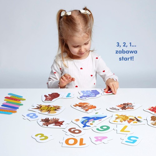 CzuCzu Puzzle do pary Cyferki 3+ 10 układanek