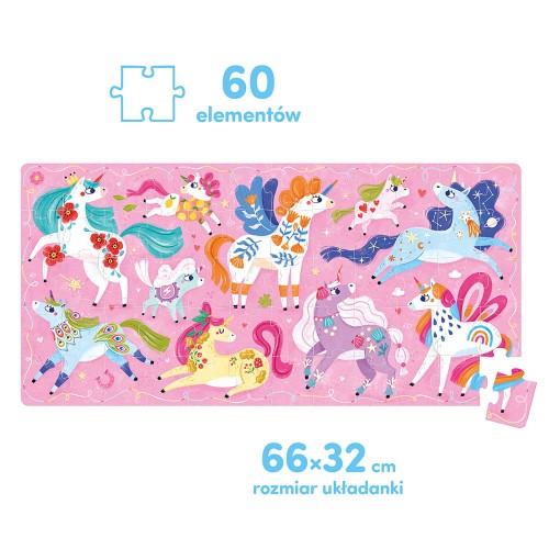 CzuCzu Puzzle Ach Jednorożce 60 elementów
