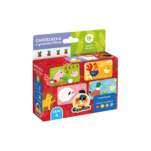 CzuCzu puzzle 2 el. 7 układanek do pary