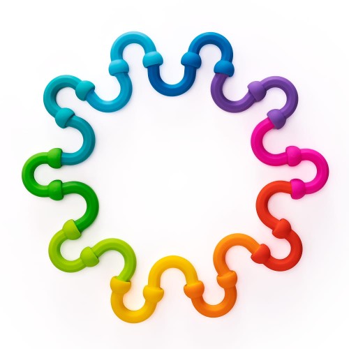 Fat Brain toys Plip Półokrągłe Klocki silikonowe