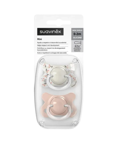 Suavinex smoczek 0-2m  birdies róźowy SX mini