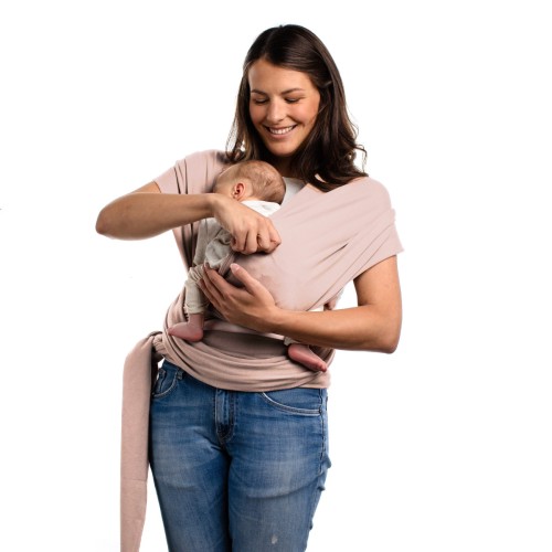 BOBA Chusta do noszenia niemowląt Wrap jasny róż nosidełko