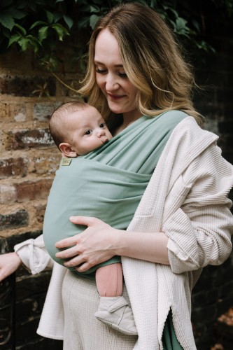 BOBA Chusta do noszenia niemowląt Wrap zielona nosidełko