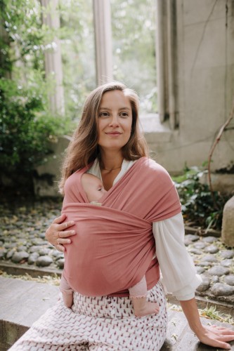BOBA Chusta do noszenia niemowląt Wrap brudny róż  nosidełko