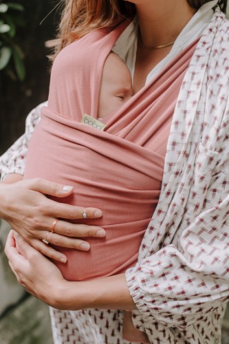 BOBA Chusta do noszenia niemowląt Wrap brudny róż  nosidełko