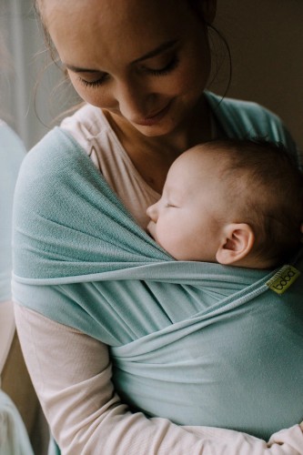 BOBA Chusta do noszenia niemowląt Wrap morska zieleń  nosidełko