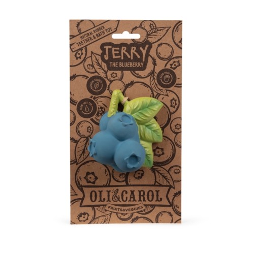 Oli & Carol Gryzak 100% kauczuk Jagoda zabawka Blueberry