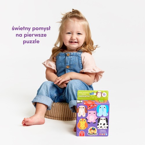 CzuCzu MOJE PIERWSZE Puzzle zwierzątka 15m