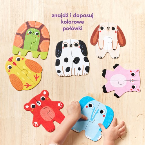 CzuCzu MOJE PIERWSZE Puzzle zwierzątka 15m