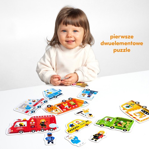 CzuCzu Puzzle do pary AUTA 18m