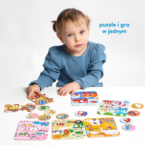 CzuCzu Puzzle  Pojazdy małe  i duże 2+