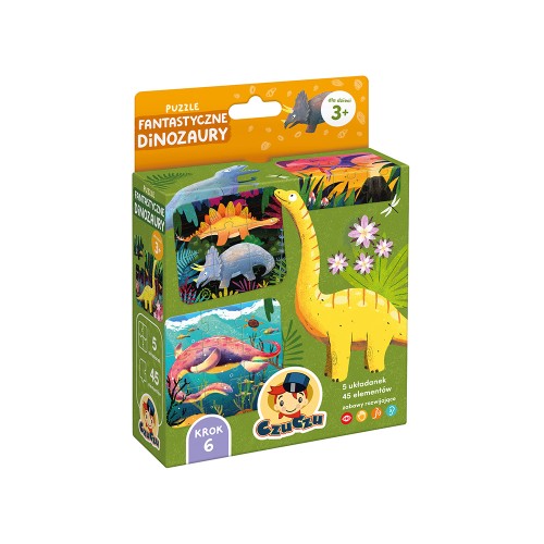 CzuCzu Puzzle Fantastyczne Dinozaury dla dzieci: 3+