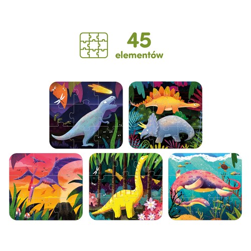 CzuCzu Puzzle Fantastyczne Dinozaury dla dzieci: 3+