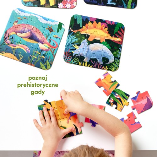 CzuCzu Puzzle Fantastyczne Dinozaury dla dzieci: 3+