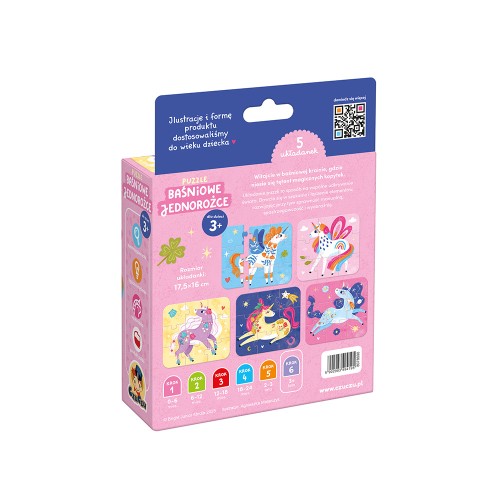 CzuCzu Puzzle Baśniowe Jednorożce 3+
