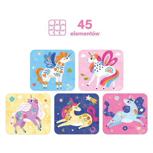 CzuCzu Puzzle Baśniowe Jednorożce 3+