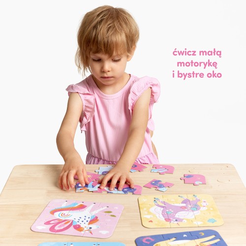 CzuCzu Puzzle Baśniowe Jednorożce 3+