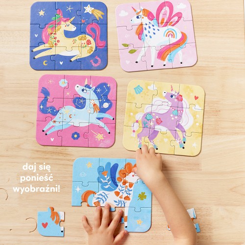 CzuCzu Puzzle Baśniowe Jednorożce 3+
