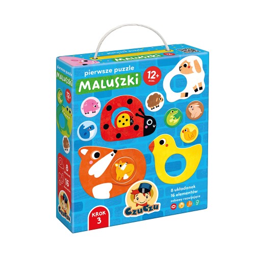 CzuCzu Pierwsze puzzle Maluszki dla dzieci 12m+