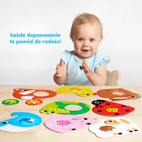 CzuCzu Pierwsze puzzle Maluszki dla dzieci 12m+