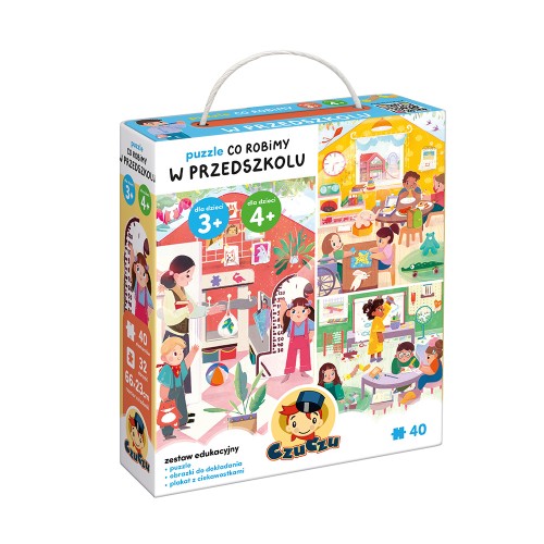 CzuCzu Puzzle Co robimy W przedszkolu 3+ 4+