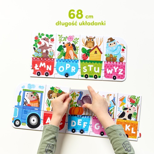 CzuCzu Literkowy traktor dla dzieci 3+