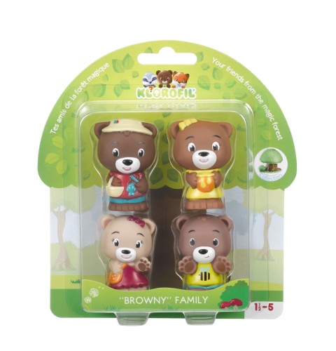 Klorofil Rodzina Misiów Browny figurki 4 szt.  700300F