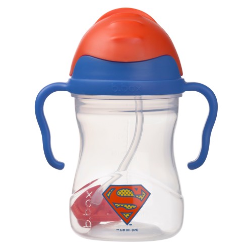 b.box Bidon niekapek ze słomką obciążoną  240 ml