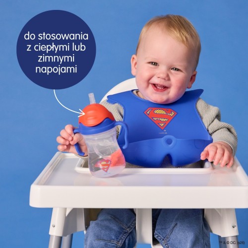 b.box Bidon niekapek ze słomką obciążoną  240 ml
